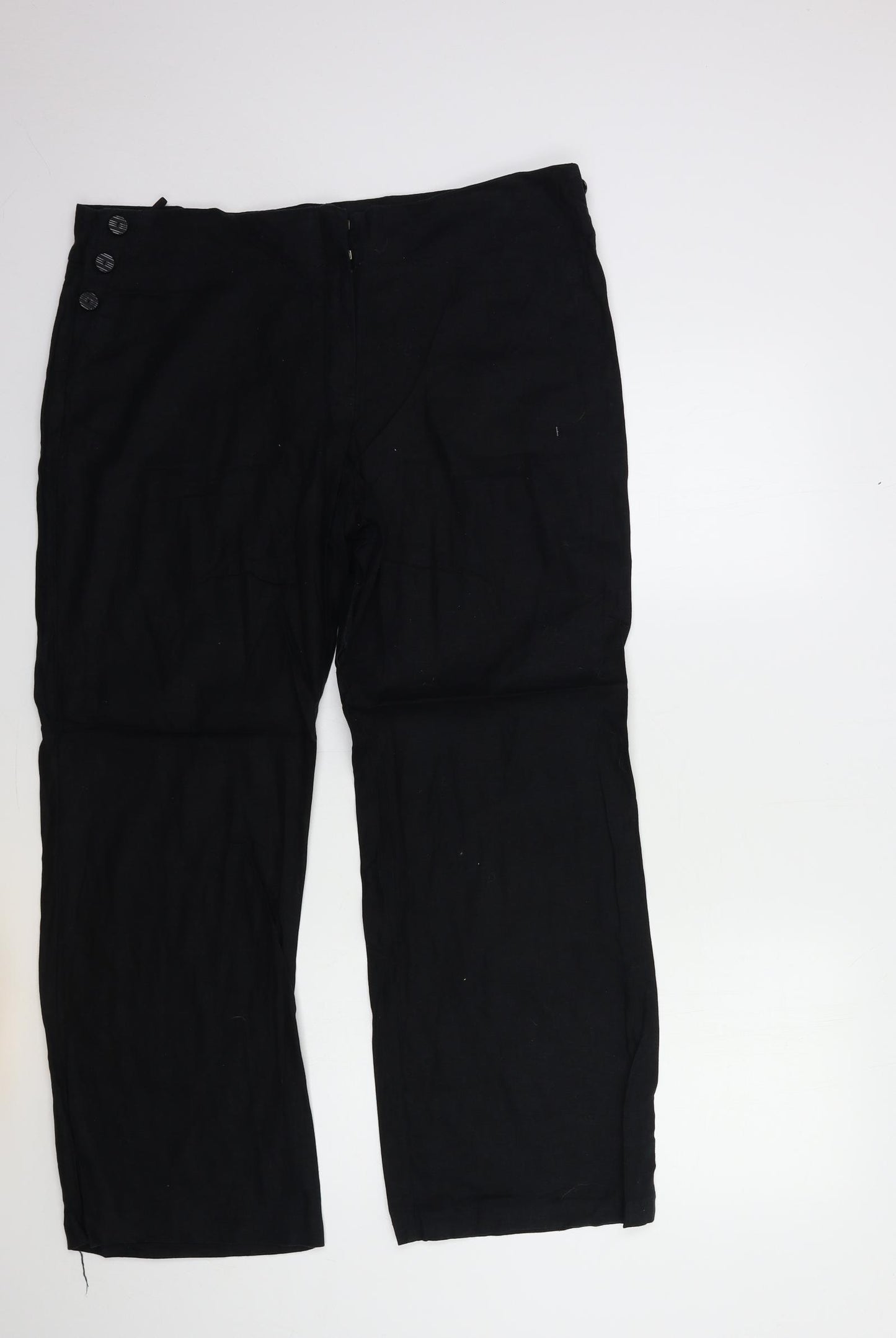 Marks and Spencer Womens Black   Trousers  Size 18 L29 in