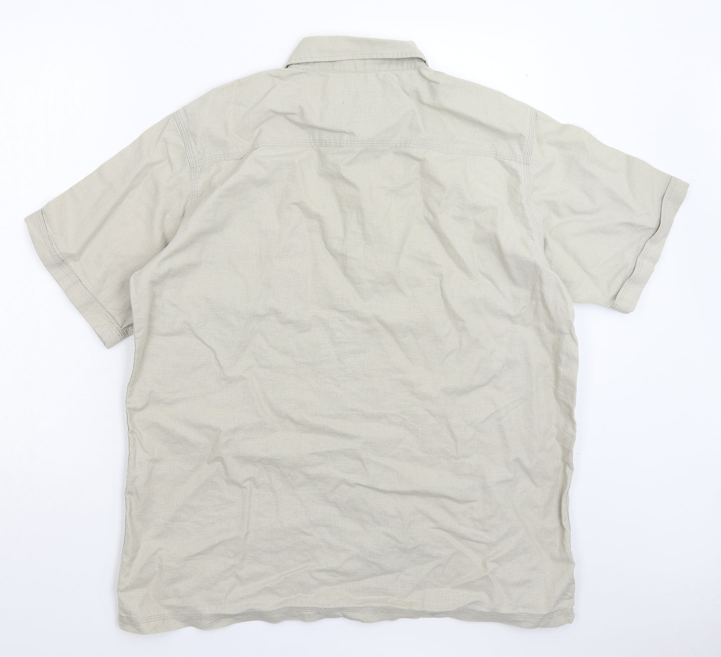 Cherokee Mens Grey    Button-Up Size L