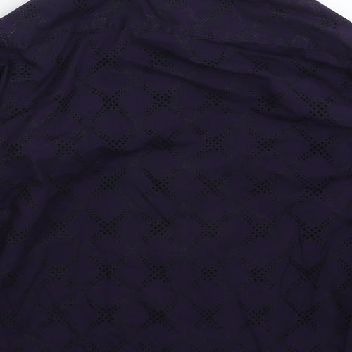 Cherokee Boys Purple Check  Basic Button-Up Size 8-9 Years