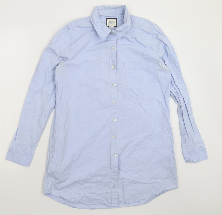 FOREVER 21 Womens Blue   Shirt Dress  Size M