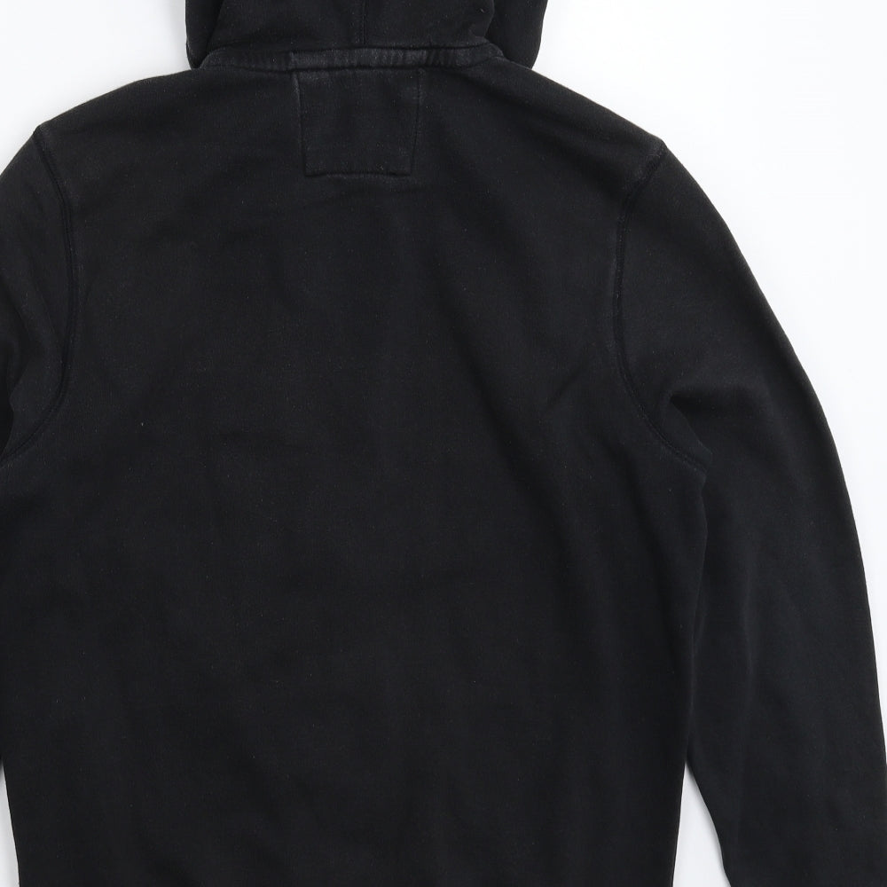 George Mens Black   Full Zip Hoodie Size S