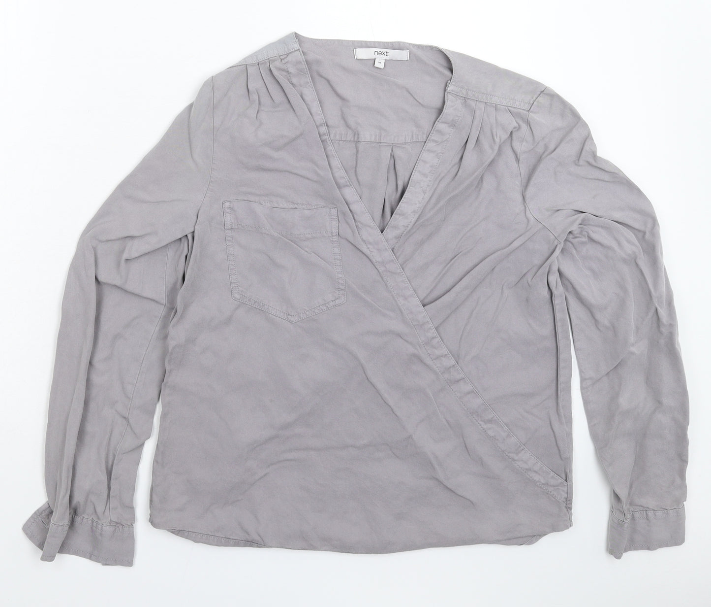NEXT Womens Grey   Basic Blouse Size 10