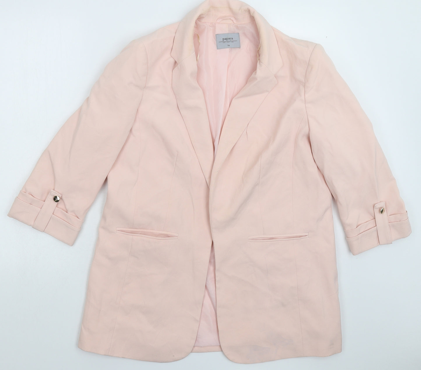 Papaya Womens Pink   Jacket Blazer Size 16
