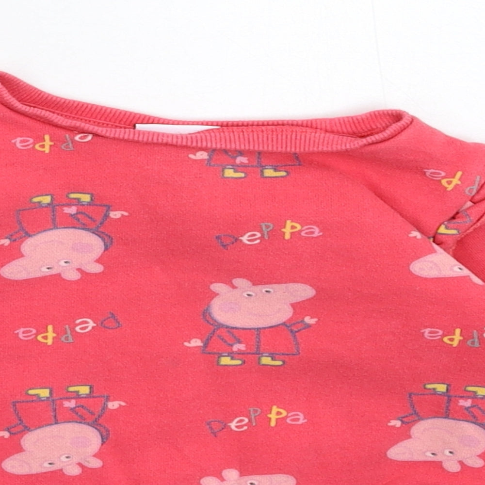 Mini Club Girls Pink   Pullover Sweatshirt Size 3-4 Years  - Peppa Pig