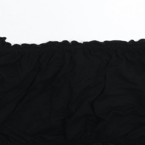 Divided Womens Black   Cropped T-Shirt Size M