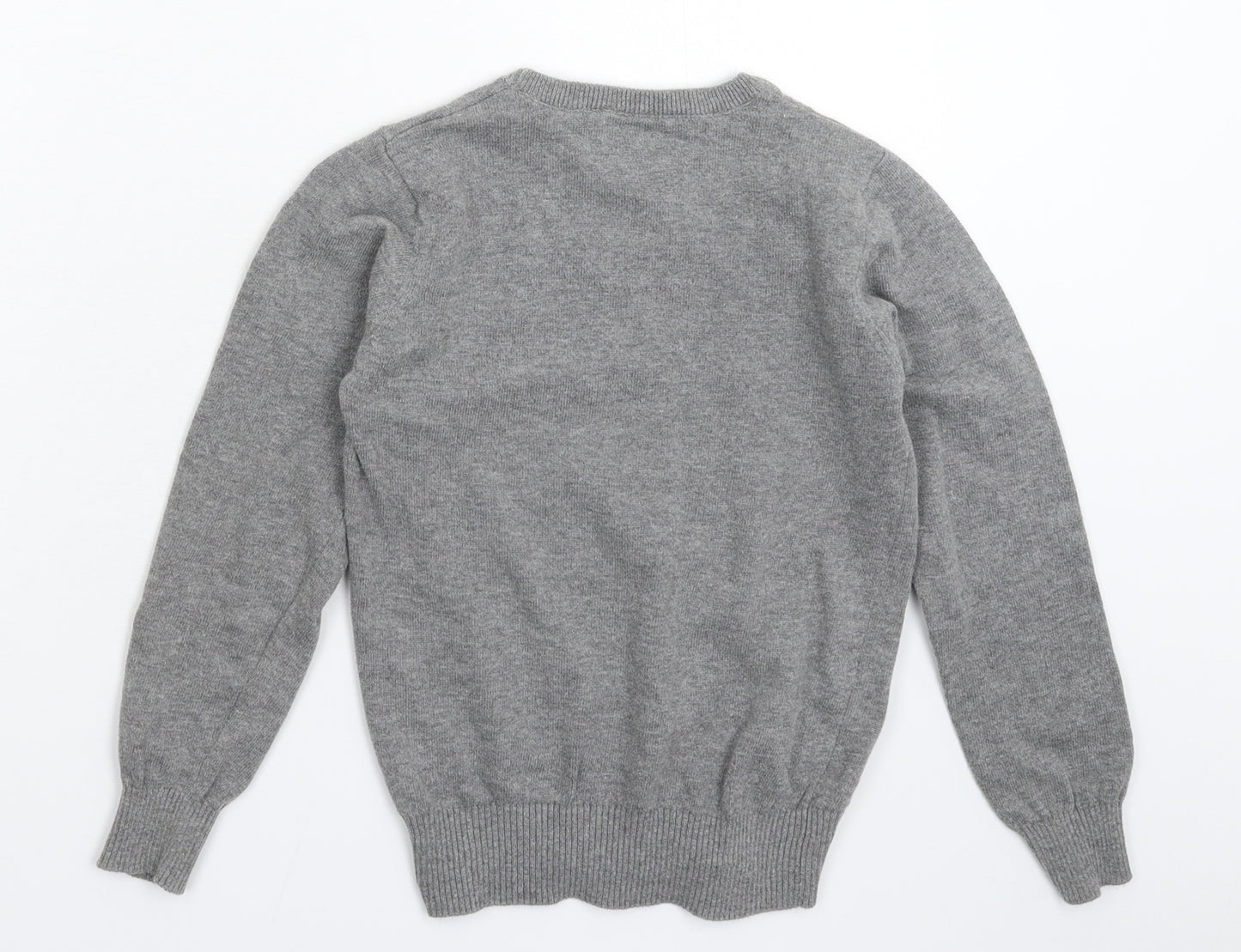 Luke Boys Grey  Knit Pullover Jumper Size 8-9 Years
