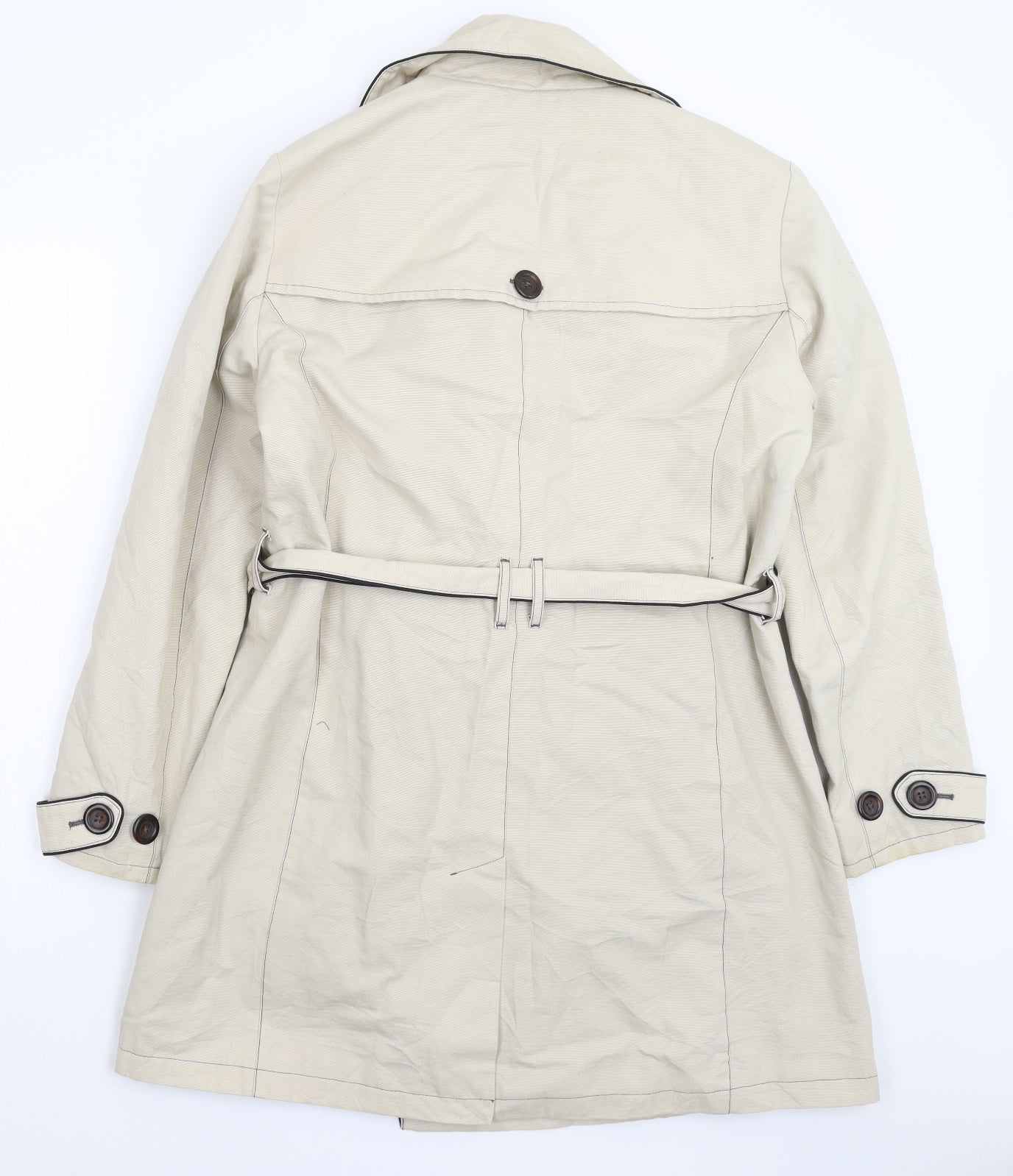 Preworn Womens Beige   Pea Coat Coat Size XL