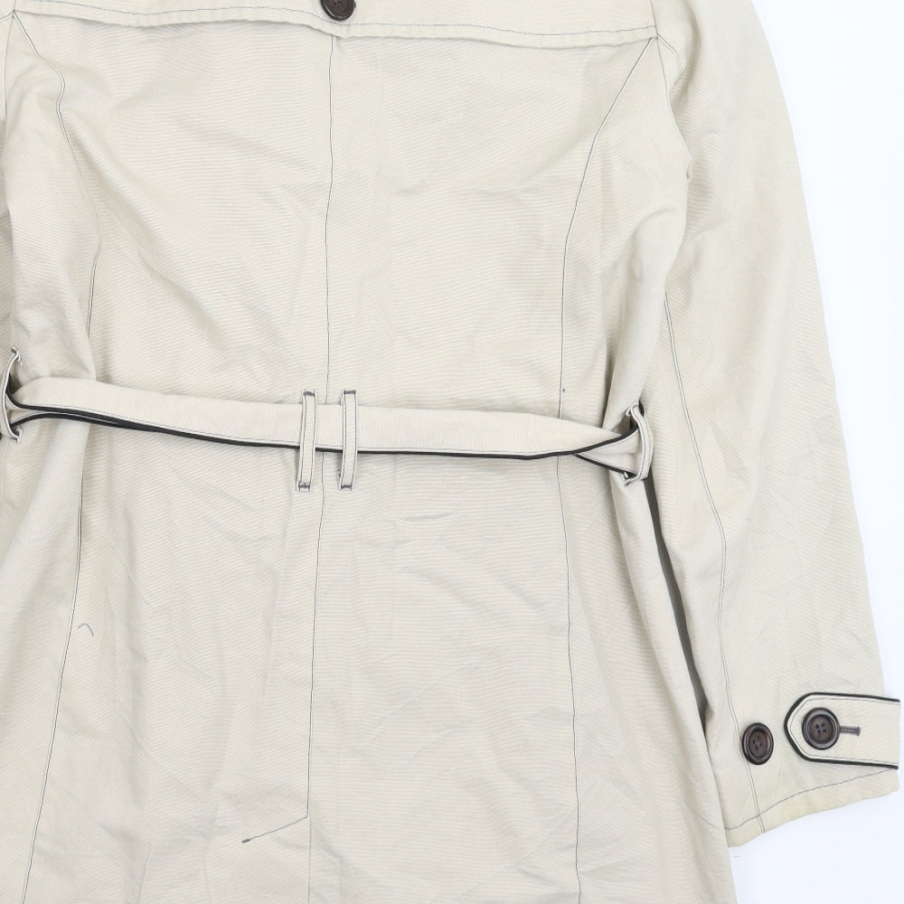 Preworn Womens Beige   Pea Coat Coat Size XL