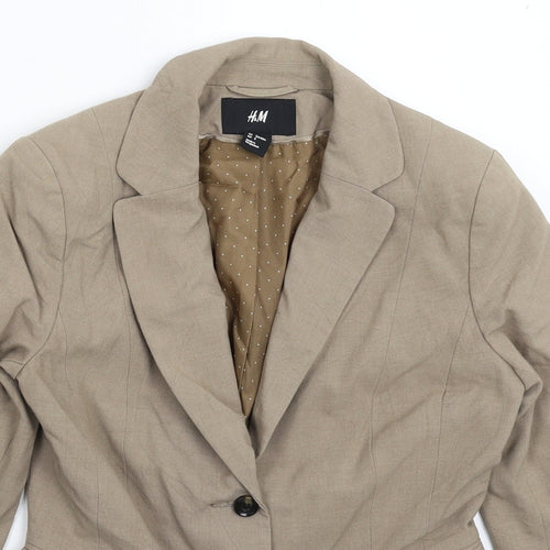 H&M Womens Grey   Jacket Suit Jacket Size 12