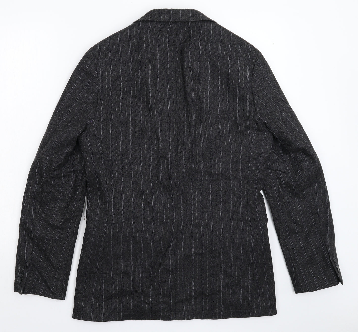 Gap Mens Grey Striped  Jacket Suit Jacket Size XS