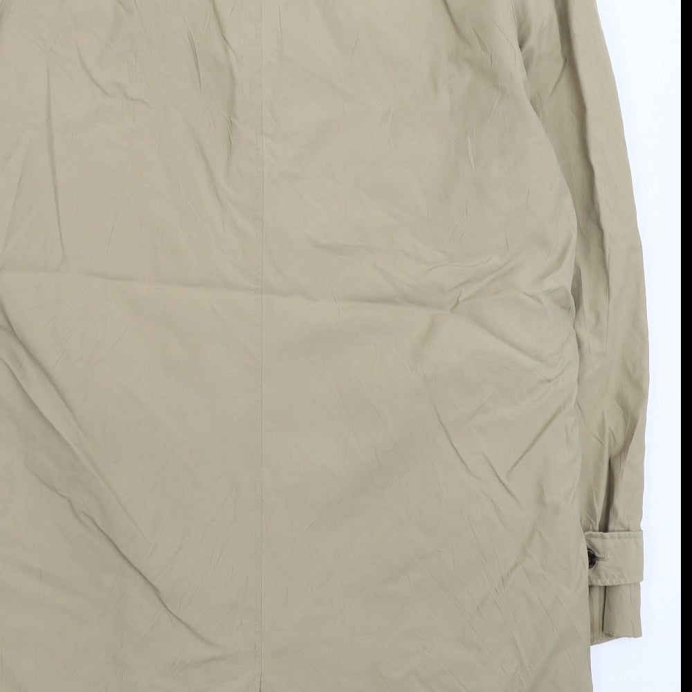 Dehavilland Mens Beige   Overcoat Coat Size XL