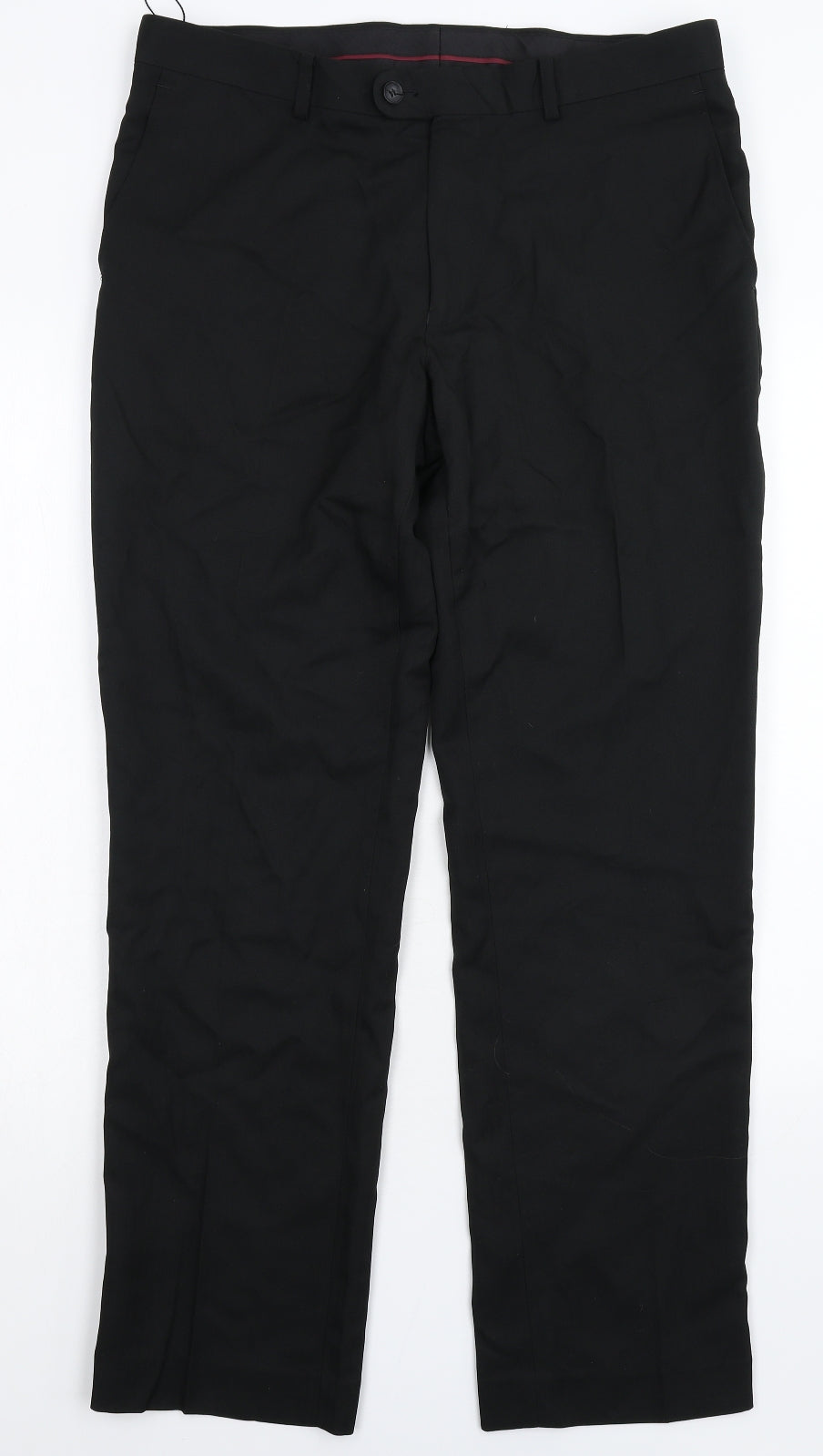Taylor & Wright Mens Black   Dress Pants Trousers Size 34 L31 in