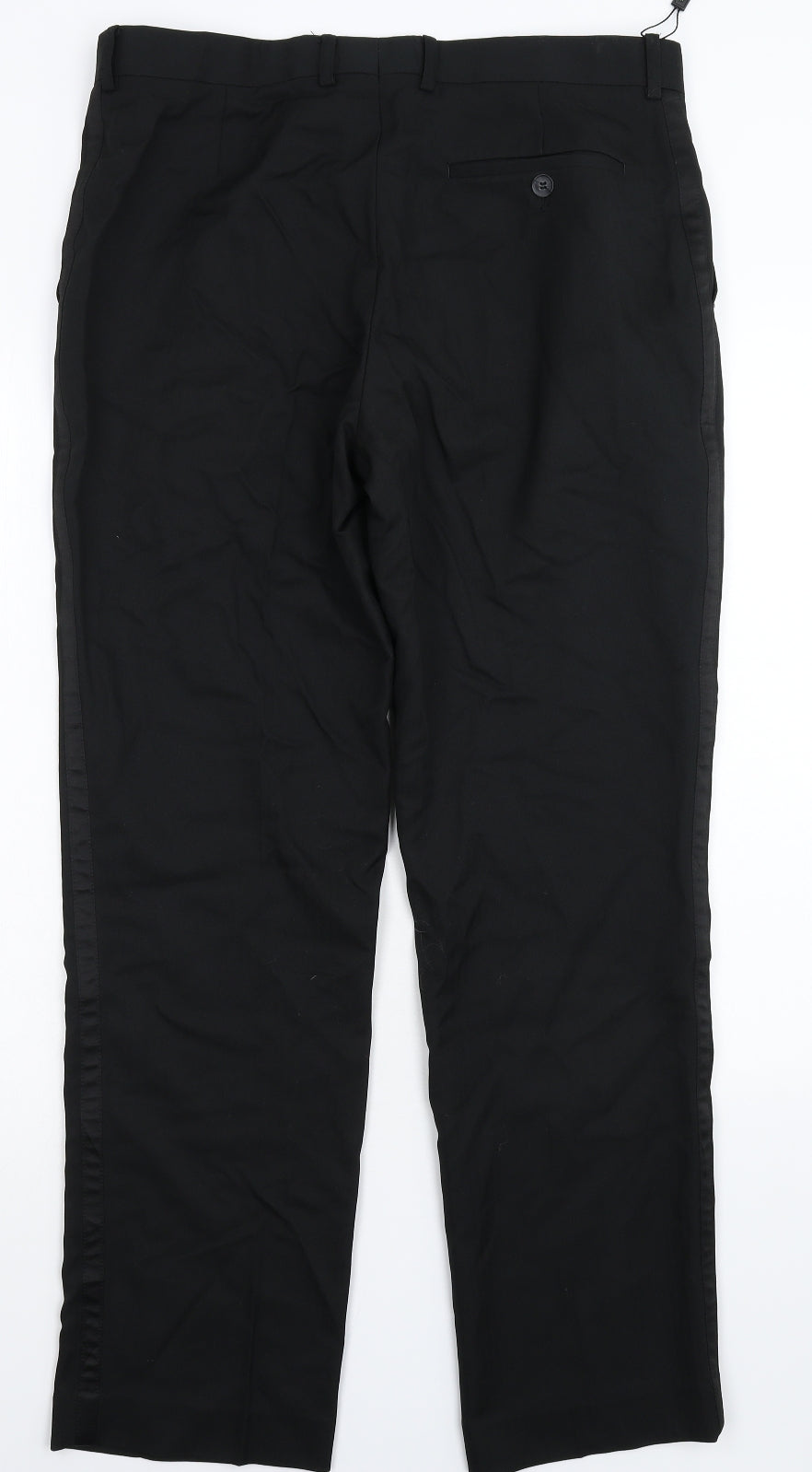 Taylor & Wright Mens Black   Dress Pants Trousers Size 34 L31 in