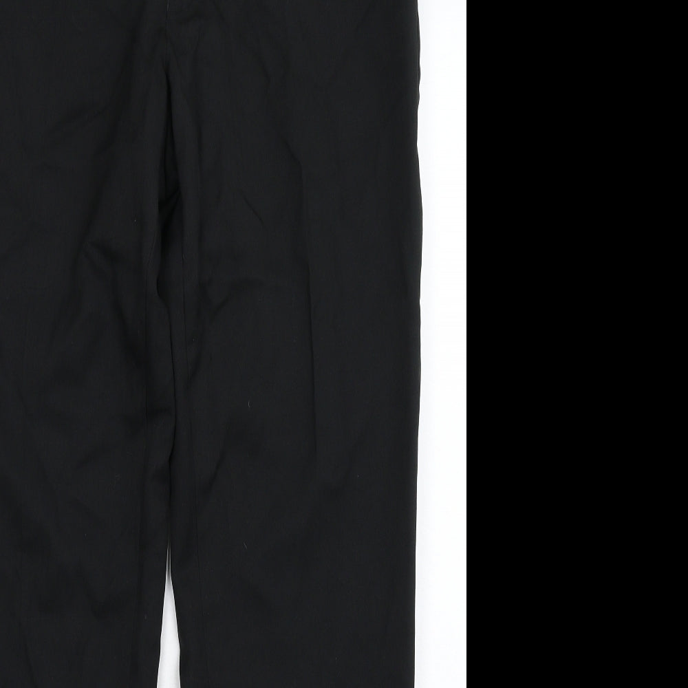 Taylor & Wright Mens Black   Dress Pants Trousers Size 34 L31 in