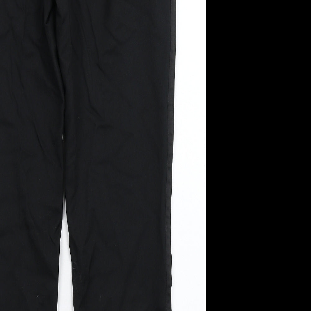 Taylor & Wright Mens Black   Dress Pants Trousers Size 34 L31 in