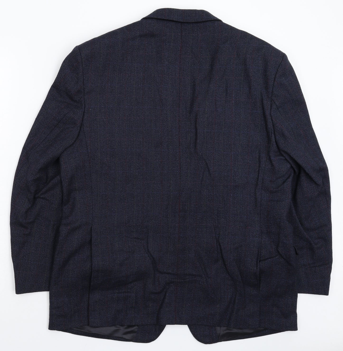 Brook Taverner Mens Blue Striped  Jacket Suit Jacket Size 44