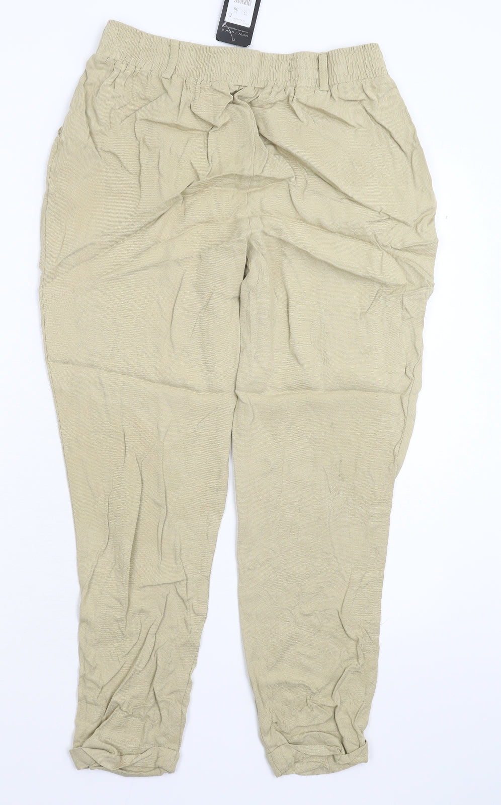 New Look Womens Beige   Trousers  Size 10 L26 in