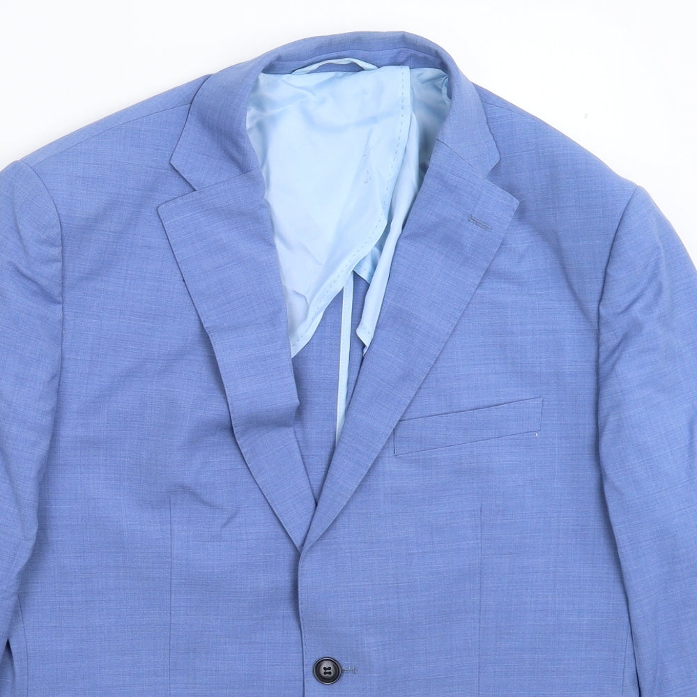 Moss Bros Mens Blue   Jacket Blazer Size 42