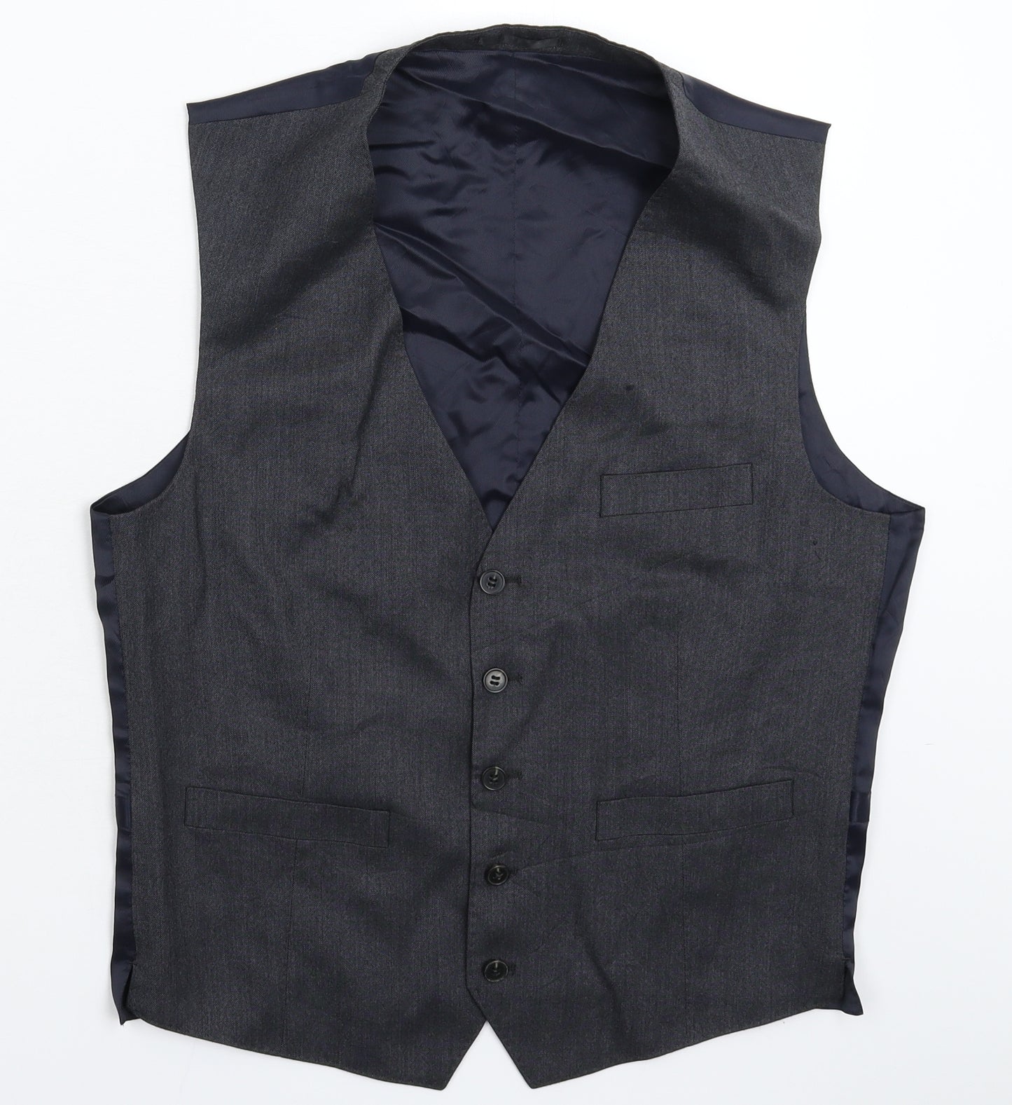 French Connection Mens Grey   Jacket Suit Waistcoat Size 40
