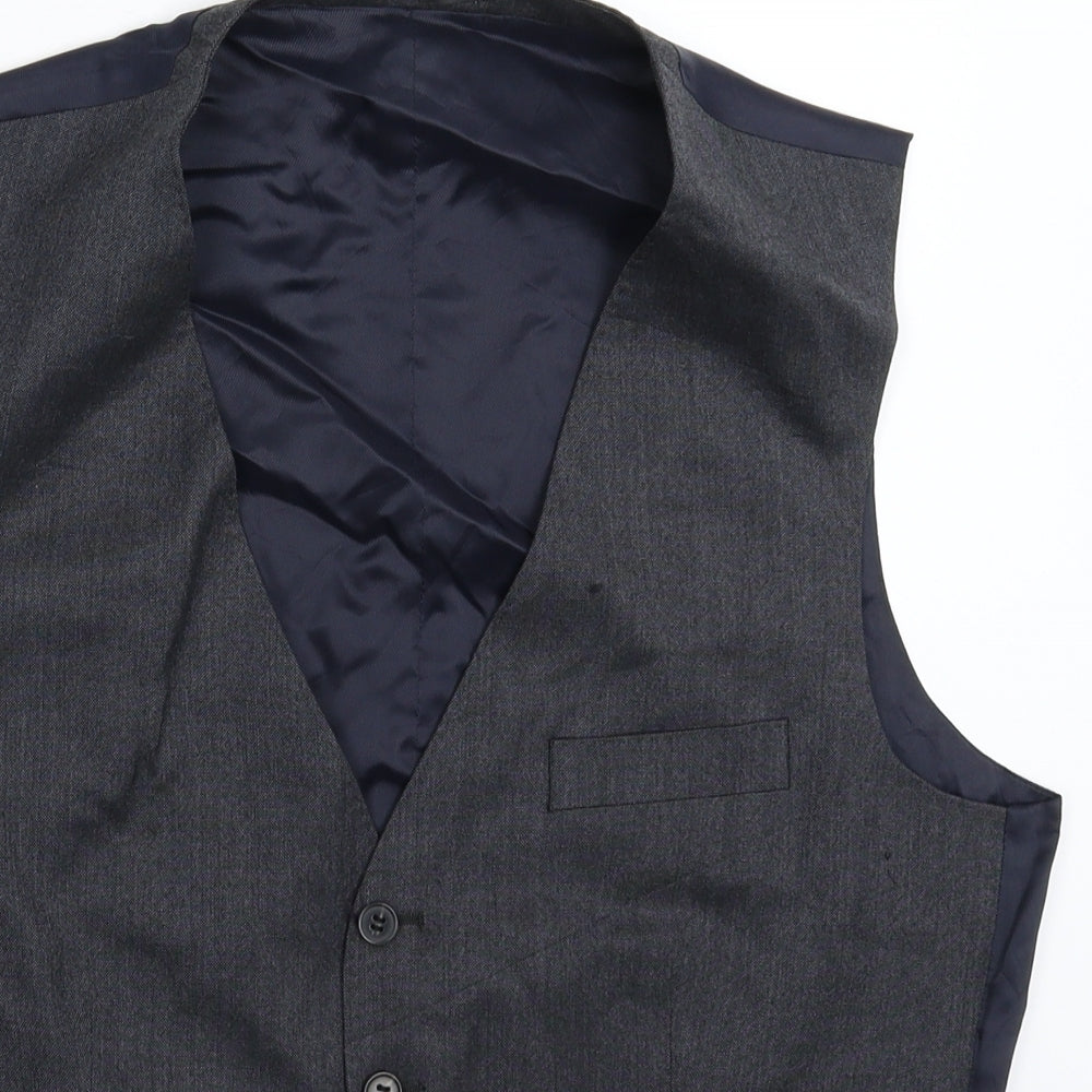 French Connection Mens Grey   Jacket Suit Waistcoat Size 40