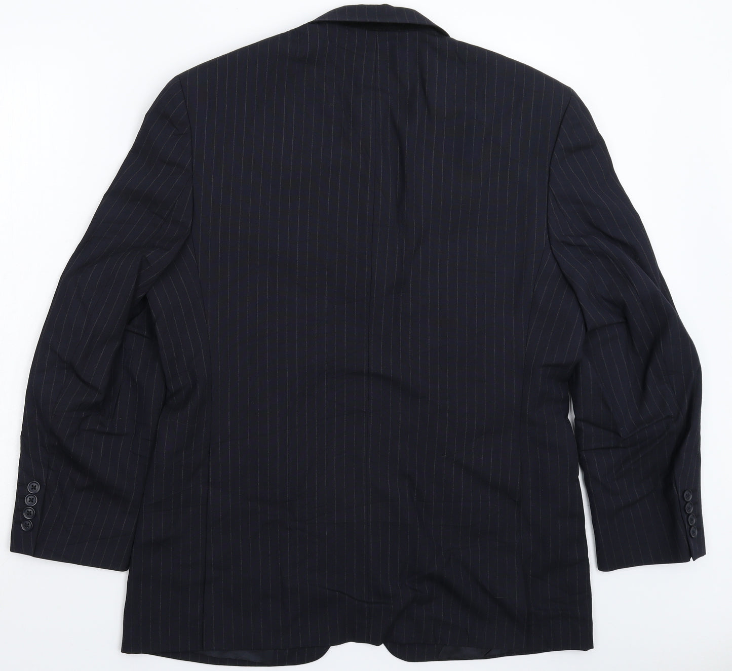 Austin Reed Mens Blue Striped  Jacket Suit Jacket Size 40