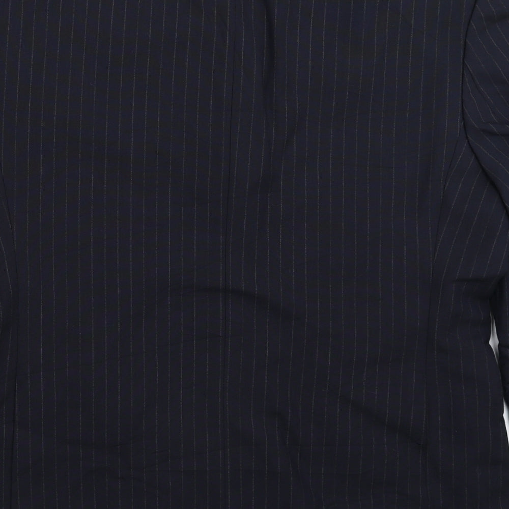 Austin Reed Mens Blue Striped  Jacket Suit Jacket Size 40