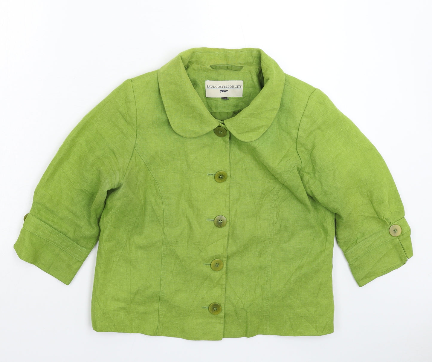 Paul Costelloe Womens Green   Jacket Blazer Size 12