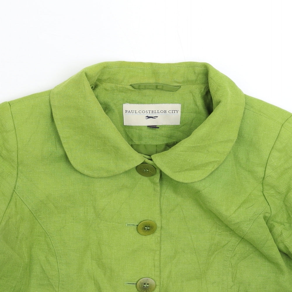 Paul Costelloe Womens Green   Jacket Blazer Size 12