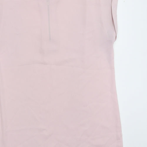 F&F Womens Pink  Satin Basic Blouse Size 10
