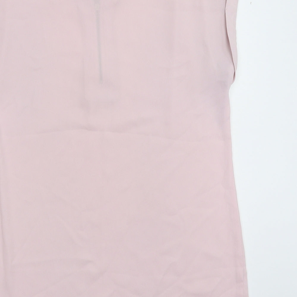 F&F Womens Pink  Satin Basic Blouse Size 10