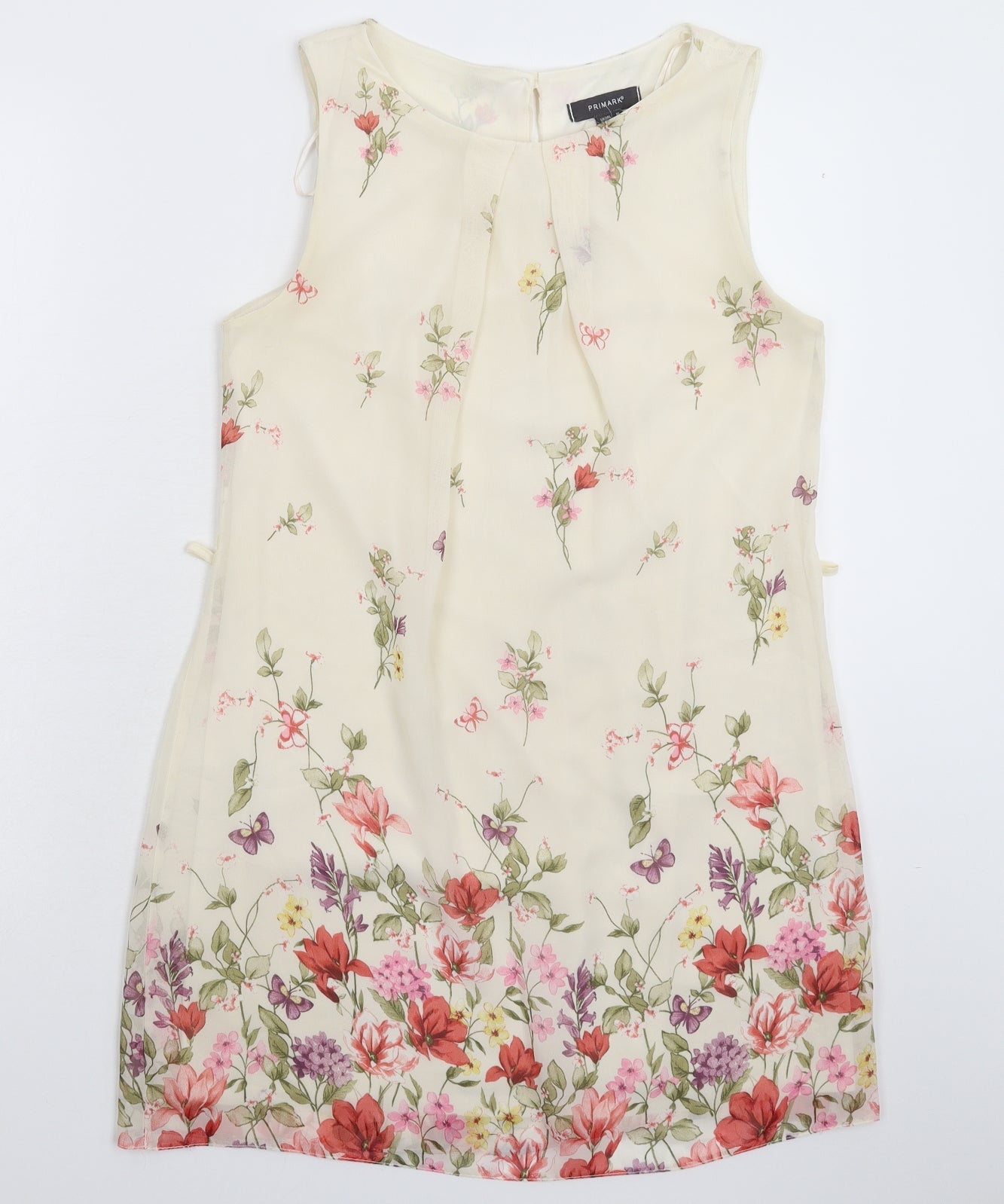 Primark Womens Beige Floral  Mini  Size 10