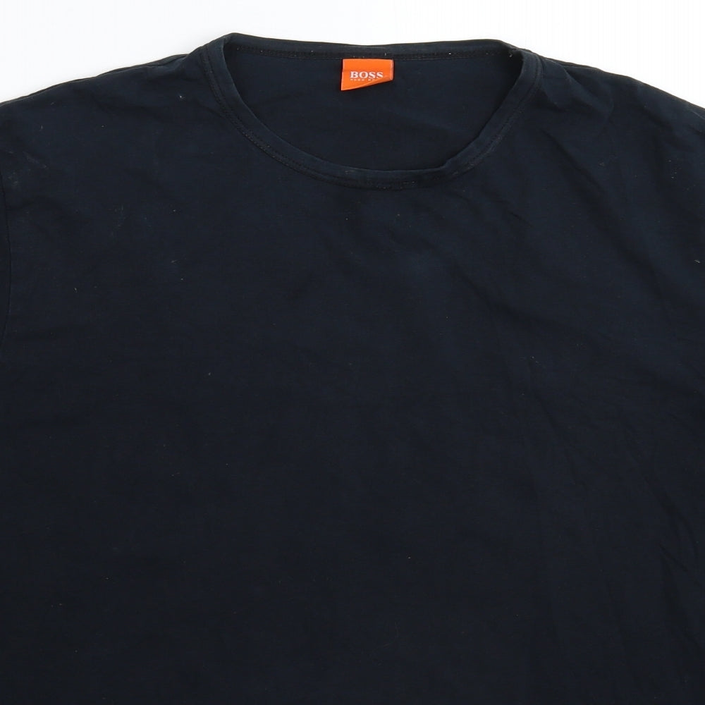 HUGO BOSS Mens Black    T-Shirt Size XL