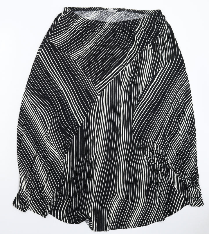 ELVI Womens Multicoloured Striped Maxi Skirt Size 36 in
