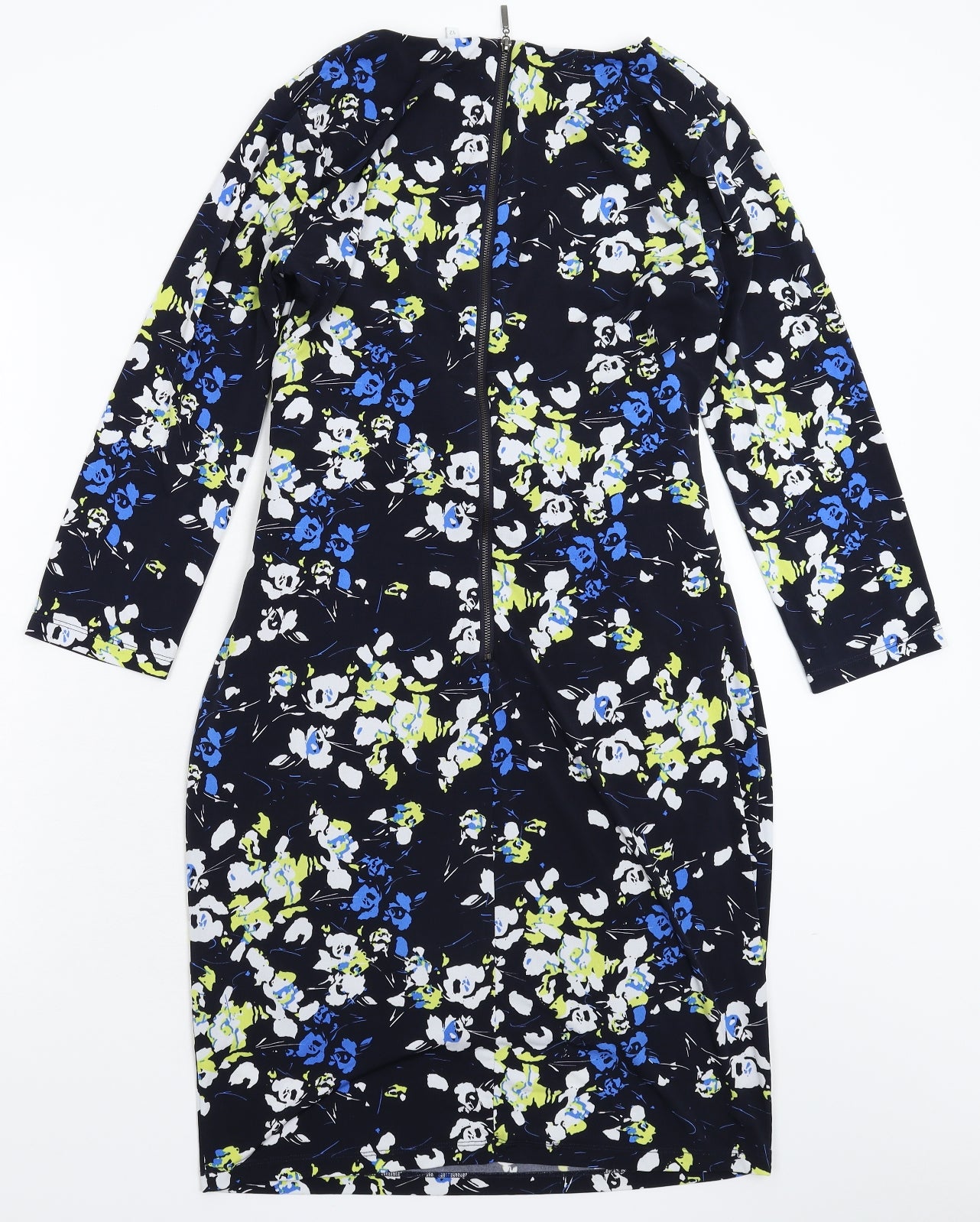 Country Casuals Womens Blue Floral  Bodycon  Size 12