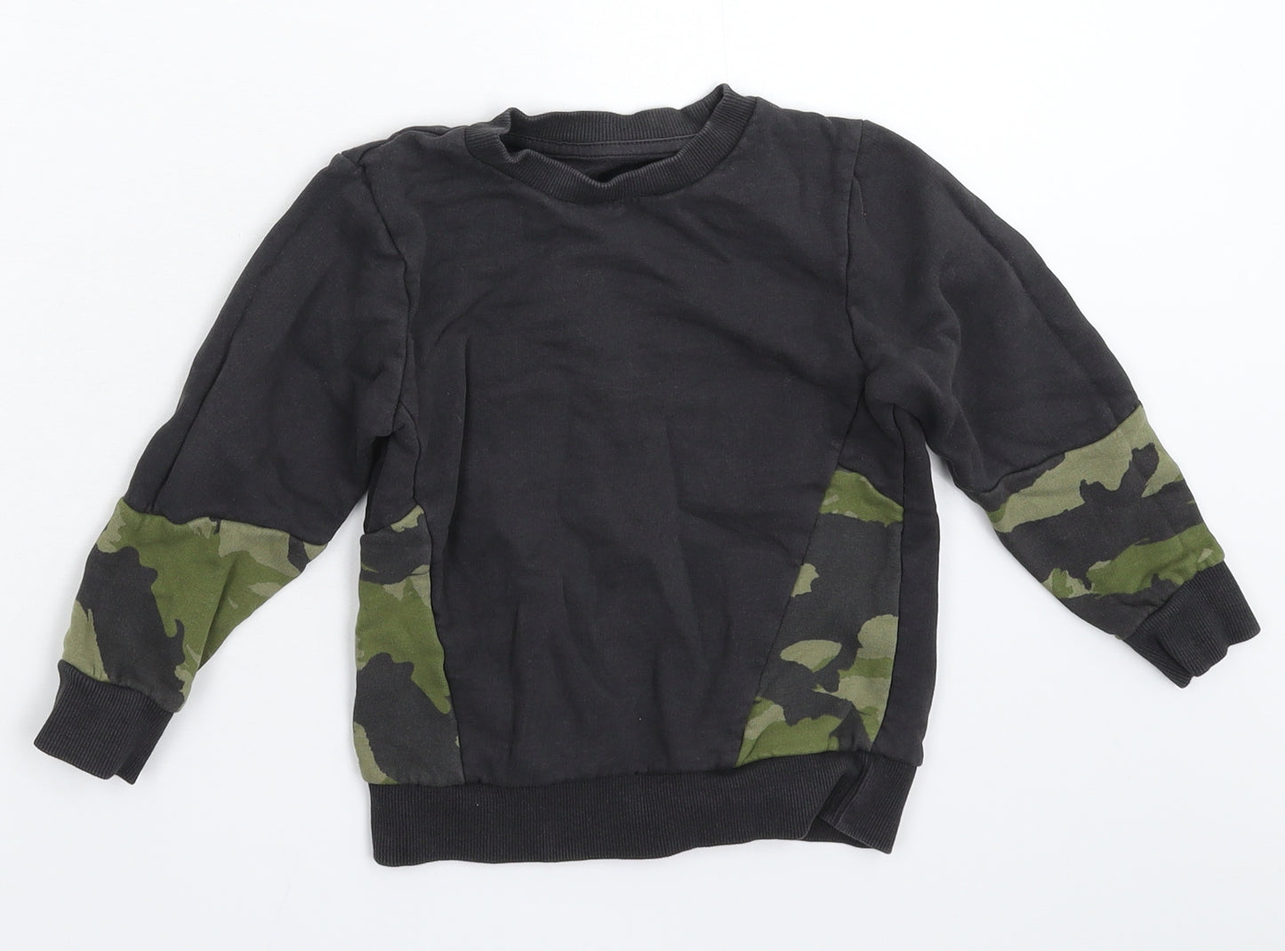 NEXT Boys Grey Camouflage  Pullover Sweatshirt Size 4 Years