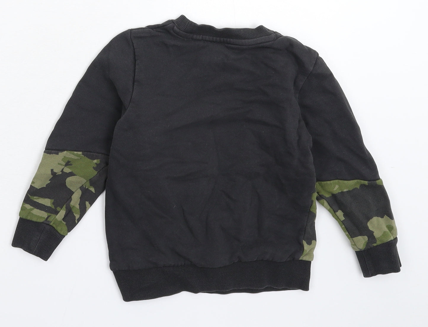 NEXT Boys Grey Camouflage  Pullover Sweatshirt Size 4 Years