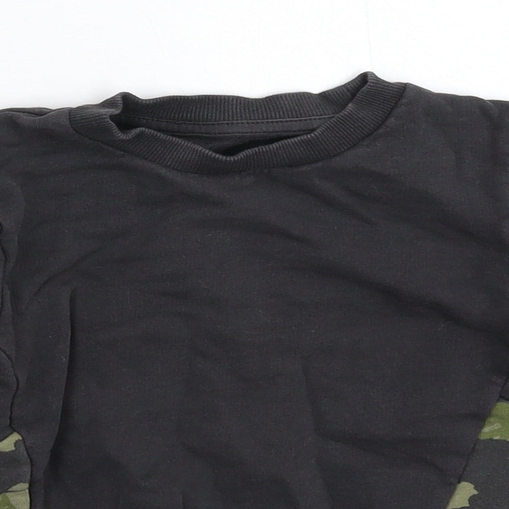 NEXT Boys Grey Camouflage  Pullover Sweatshirt Size 4 Years