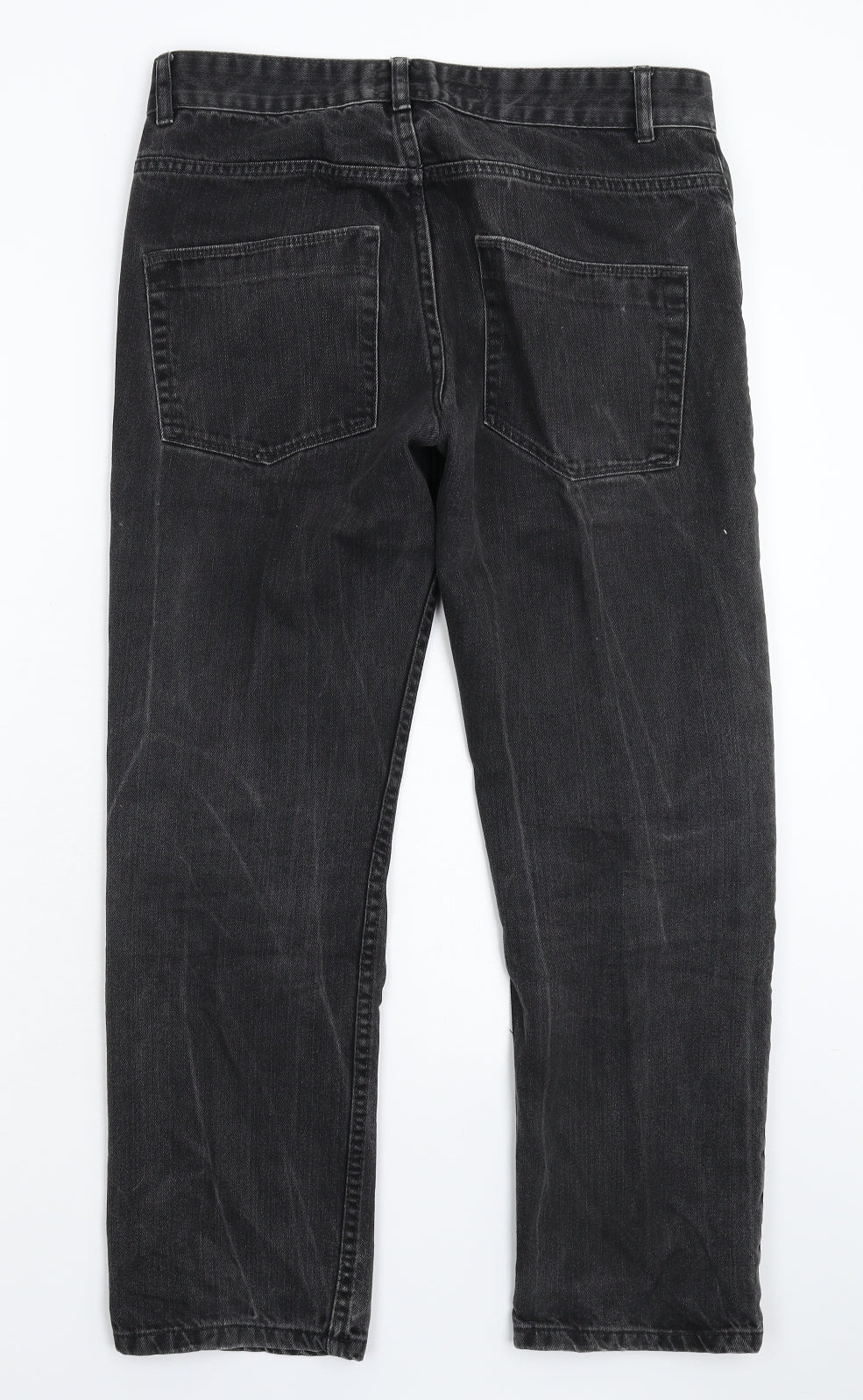Easy Mens Black  Denim Straight Jeans Size 30 L27 in