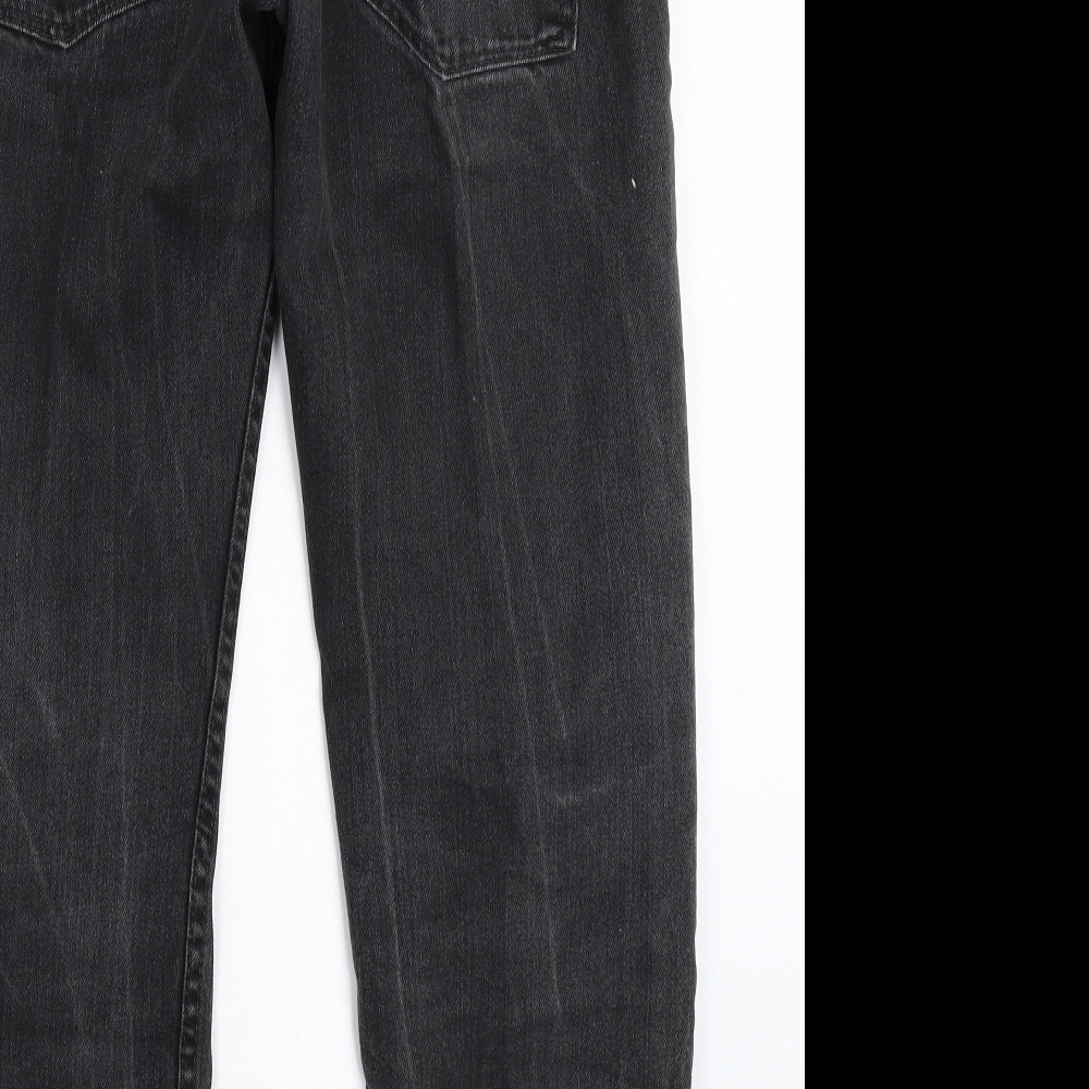 Easy Mens Black  Denim Straight Jeans Size 30 L27 in