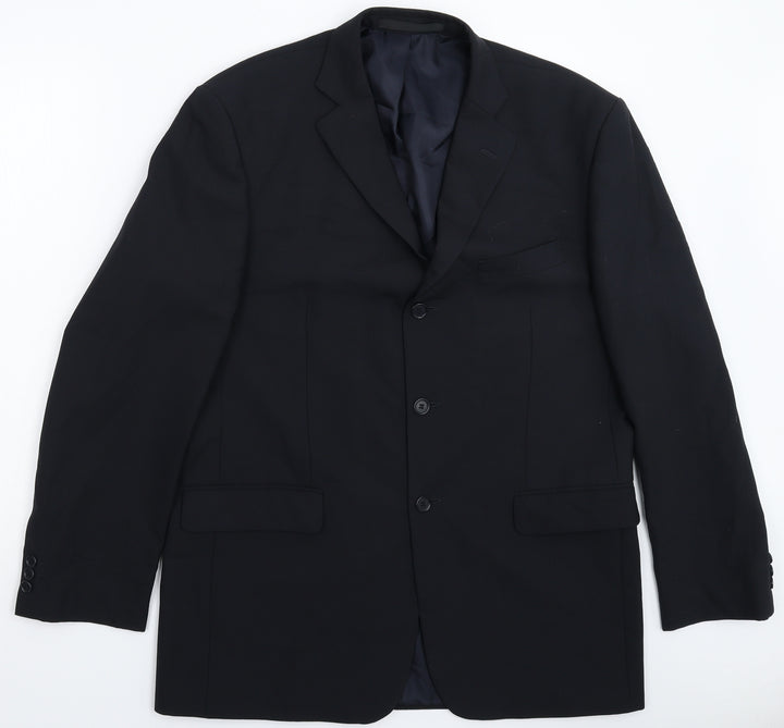 Marks and Spencer Mens Blue   Jacket Suit Jacket Size 42
