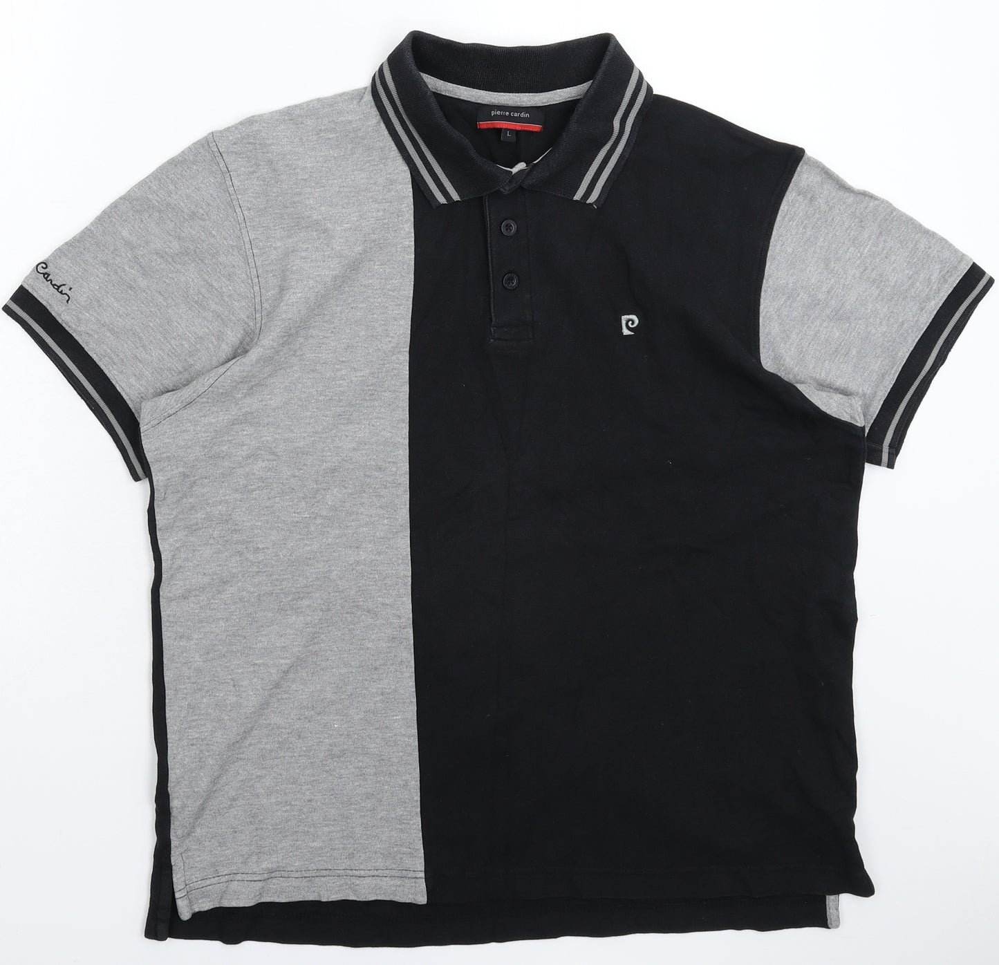Pierre Cardin Mens Black    Polo Size L