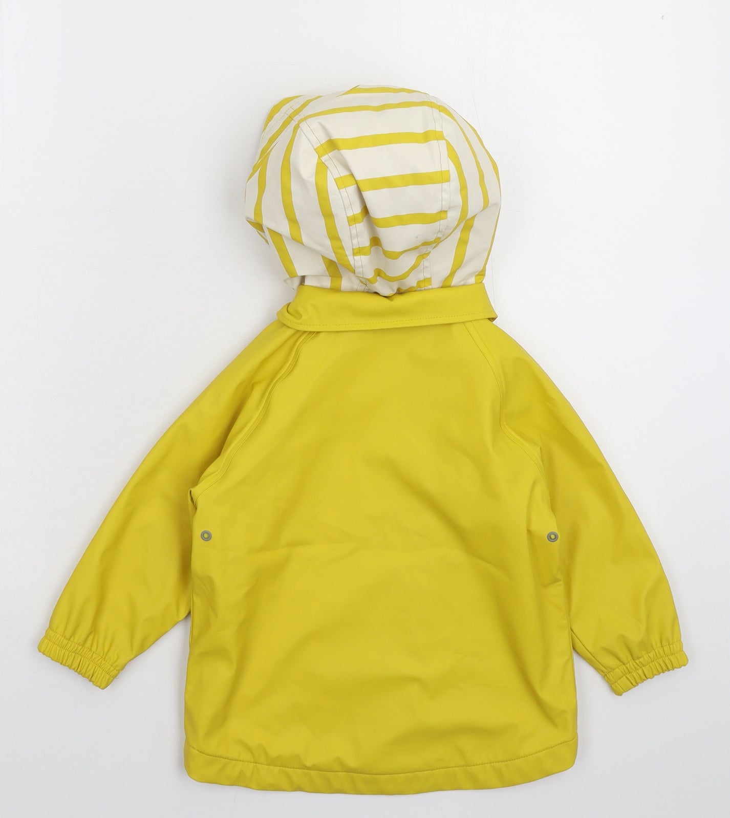 Zara Boys Yellow Striped  Rain Coat Coat Size 2-3 Years