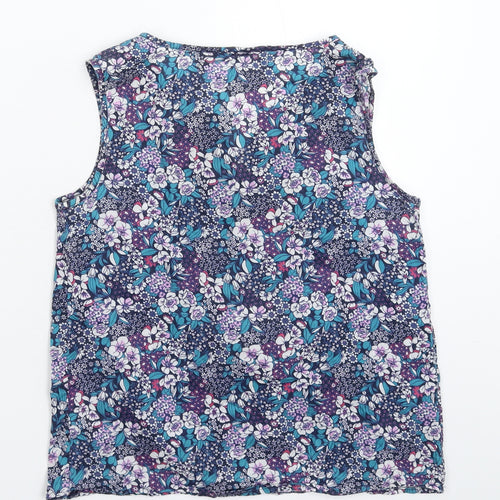 TU Womens Multicoloured Floral  Basic Tank Size 8
