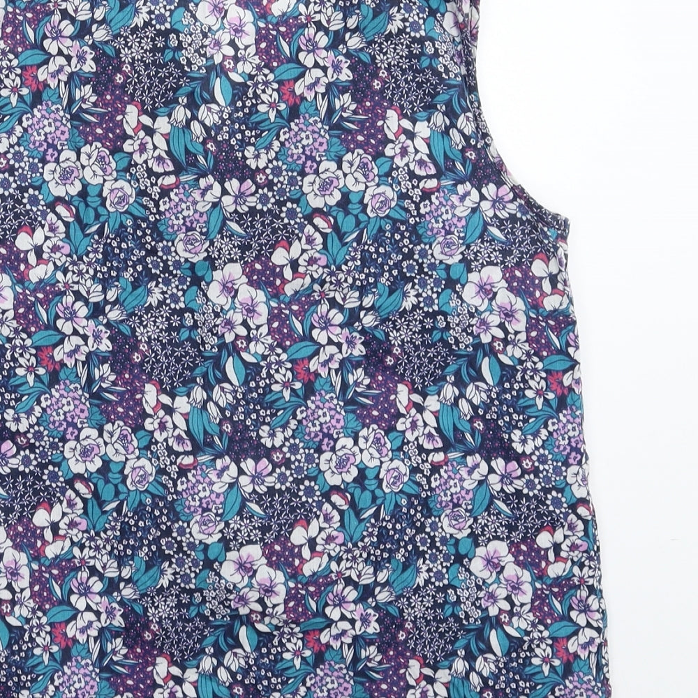 TU Womens Multicoloured Floral  Basic Tank Size 8