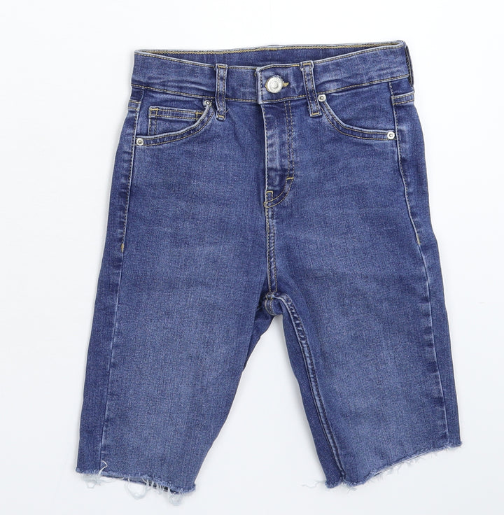 Topshop Womens Blue Denim Bermuda Shorts Size 25 in