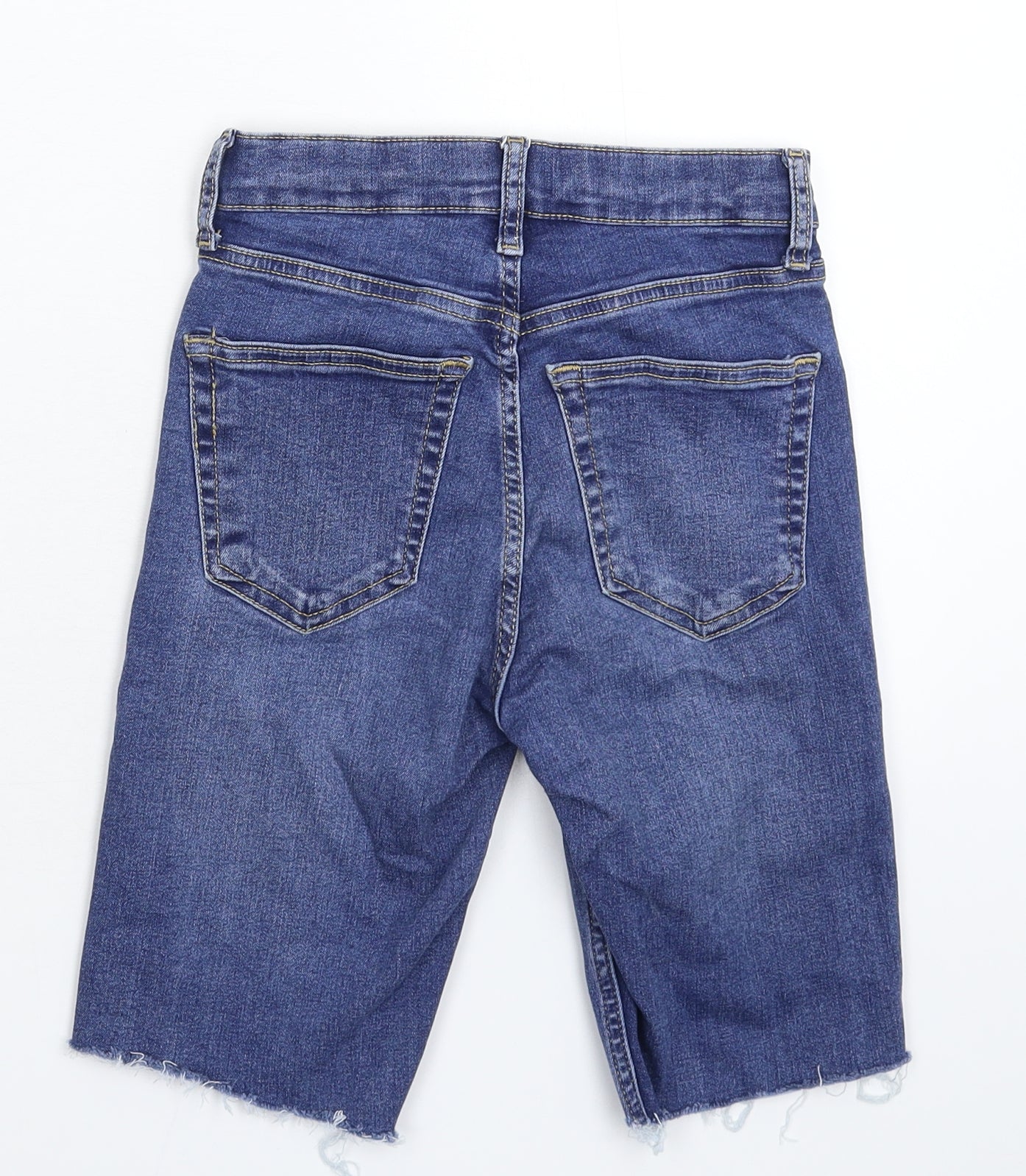 Topshop Womens Blue  Denim Bermuda Shorts Size 25 in