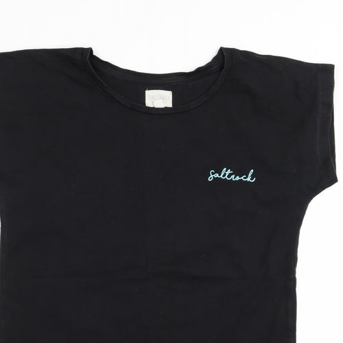 salt rock Womens Black   Basic T-Shirt Size 10
