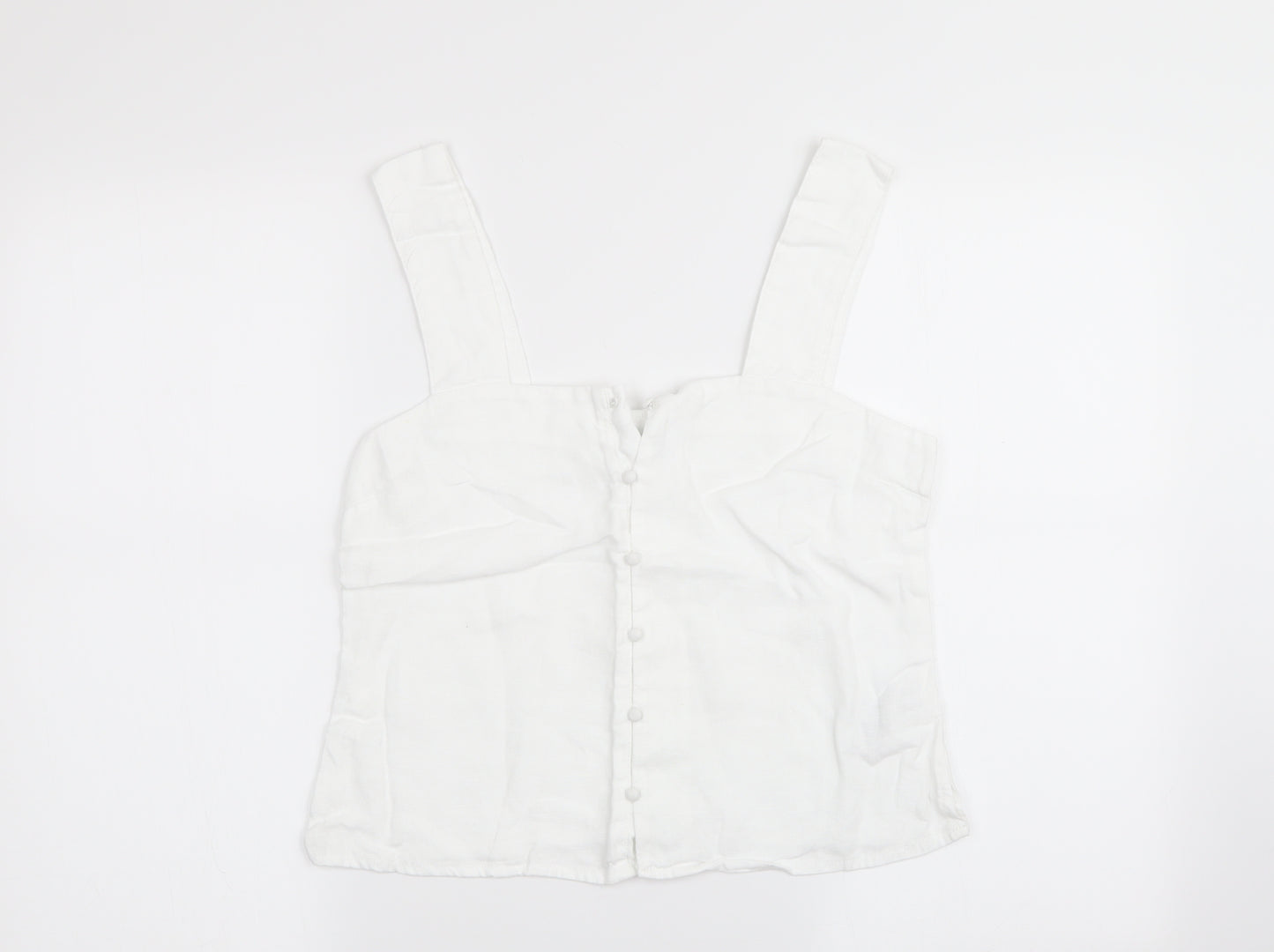 NEXT Womens White   Basic Tank Size 10