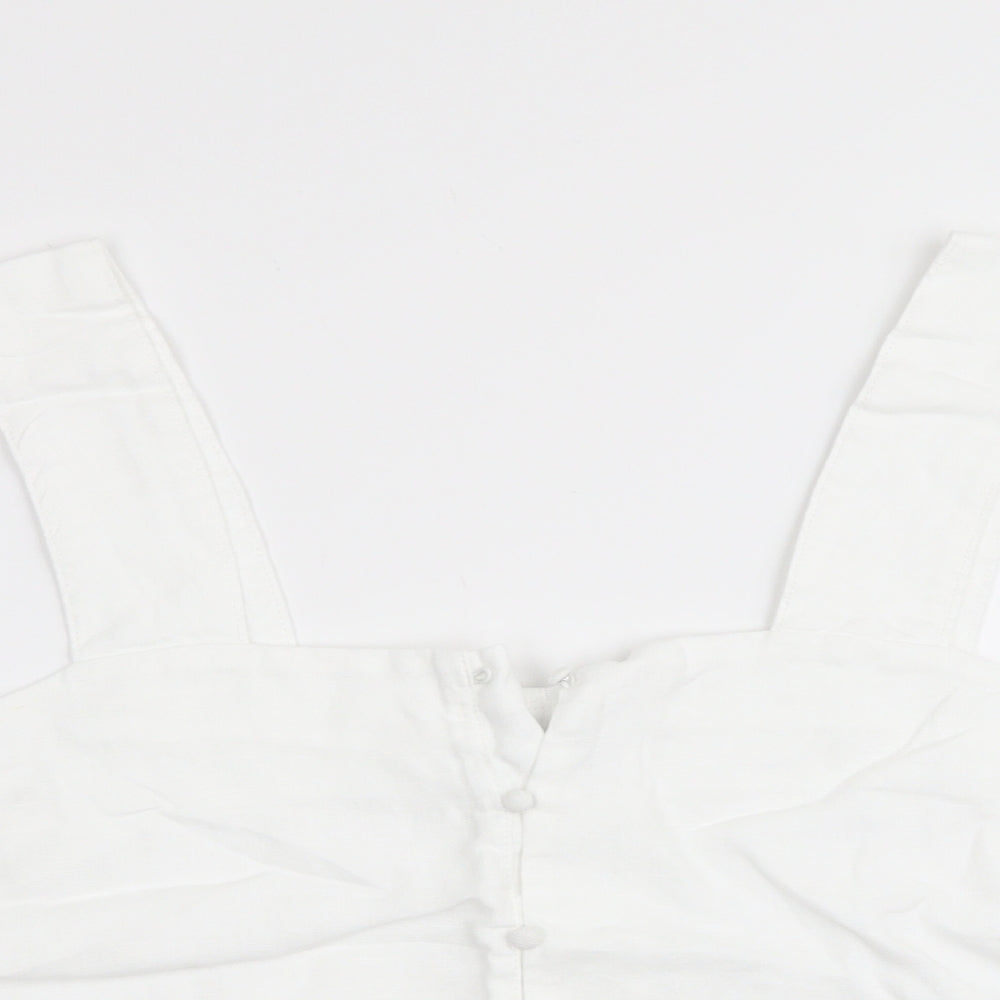 NEXT Womens White   Basic Tank Size 10