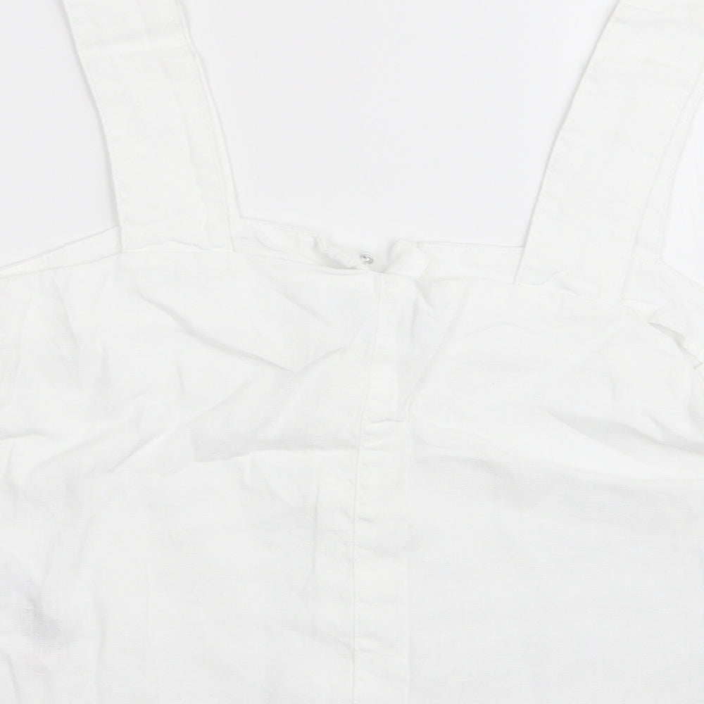NEXT Womens White   Basic Tank Size 10